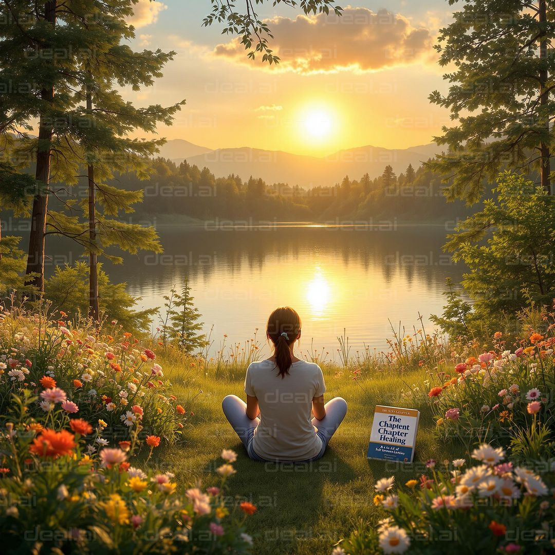 Peaceful Sunrise Meditation Scene