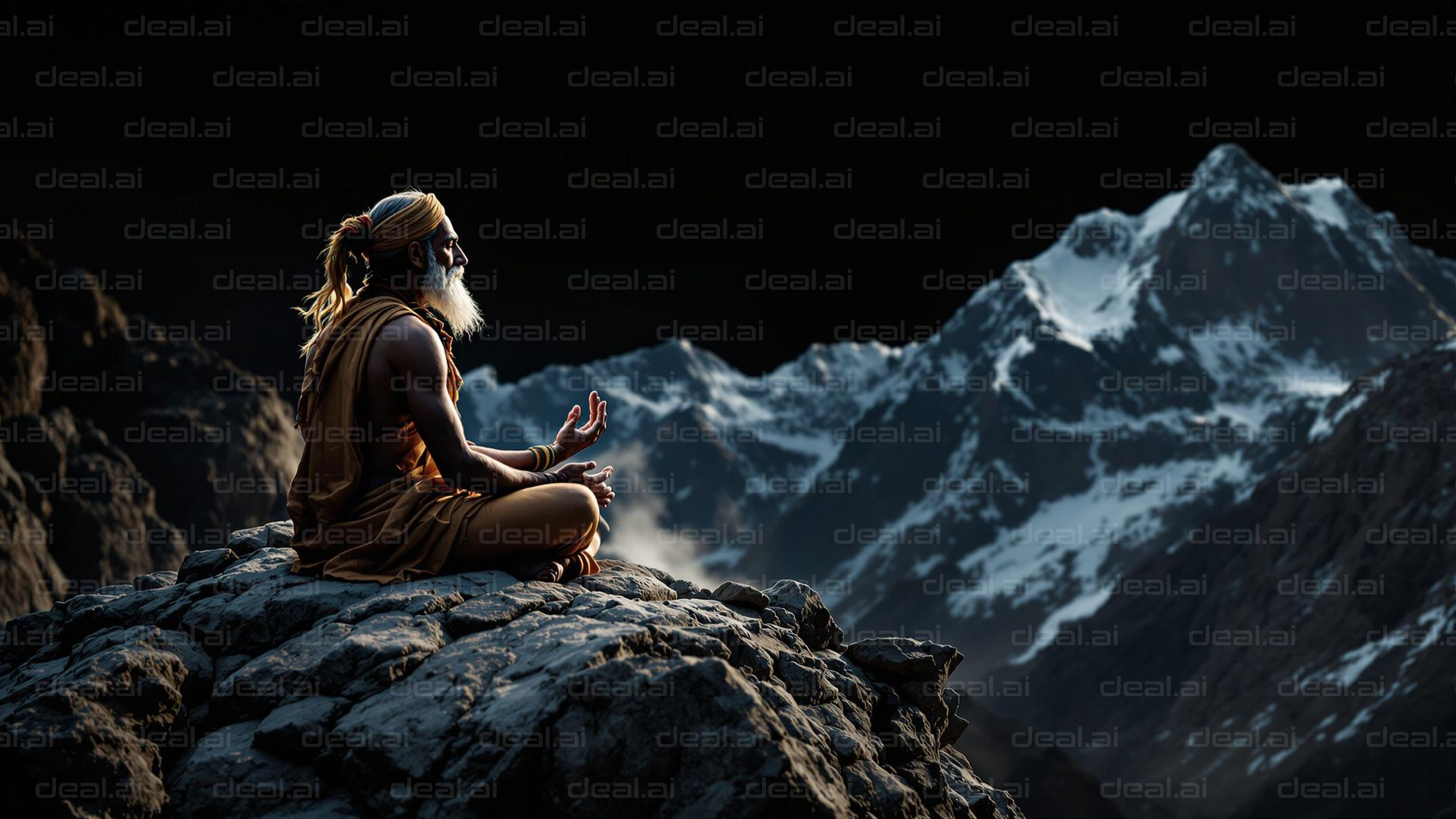 "Mountain Meditation at Dusk"