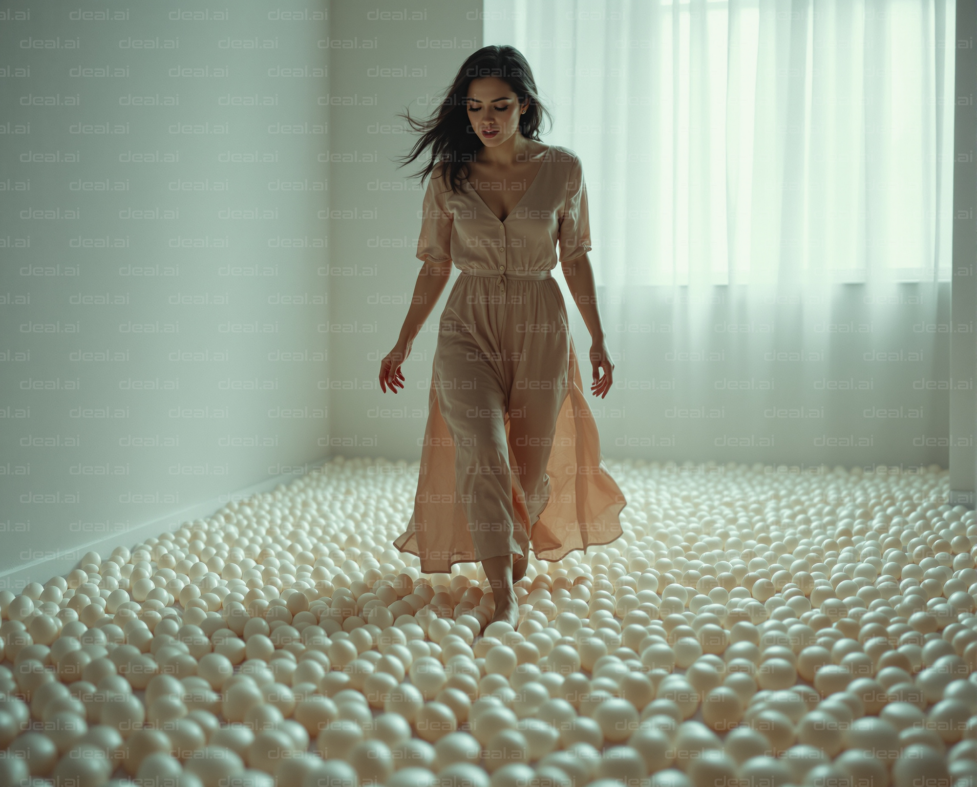 Graceful Walk Through Ball Pit