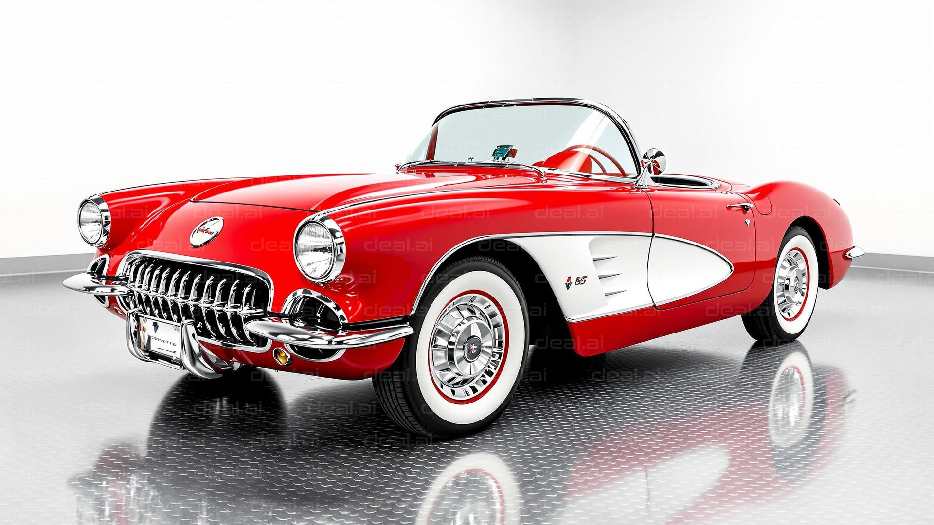 Classic Red Convertible Elegance