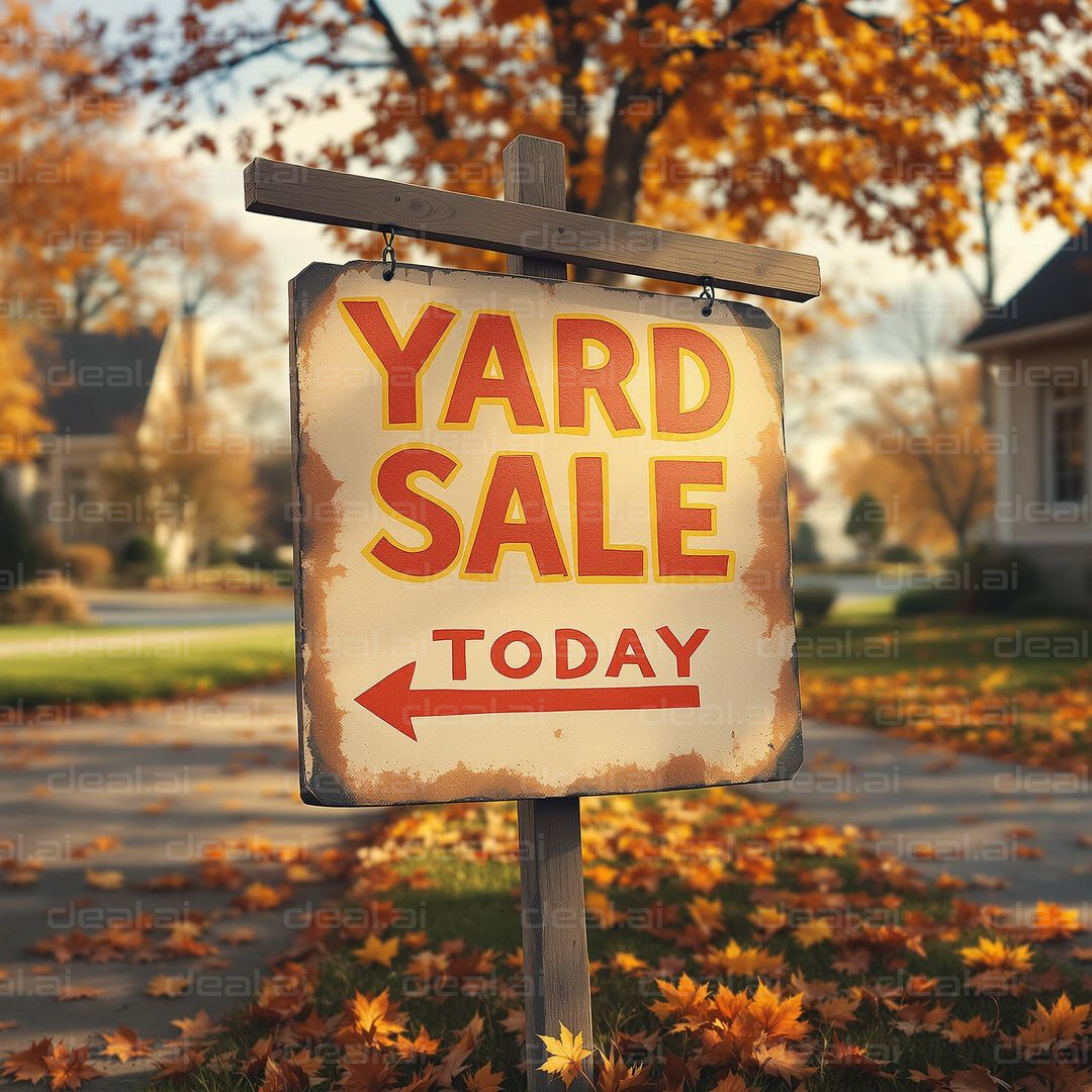 "Yard Sale in Autumn"