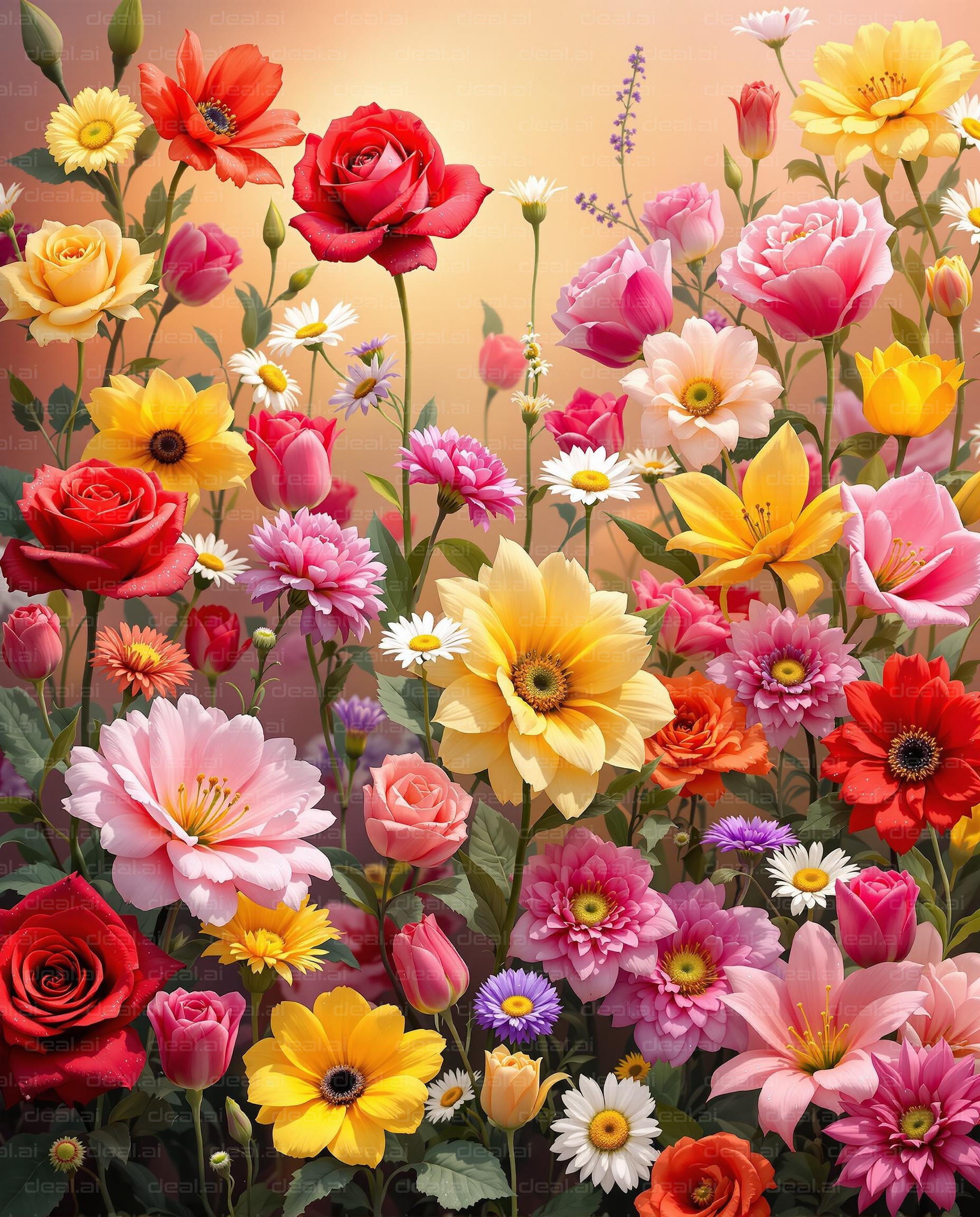"Vibrant Floral Symphony"
