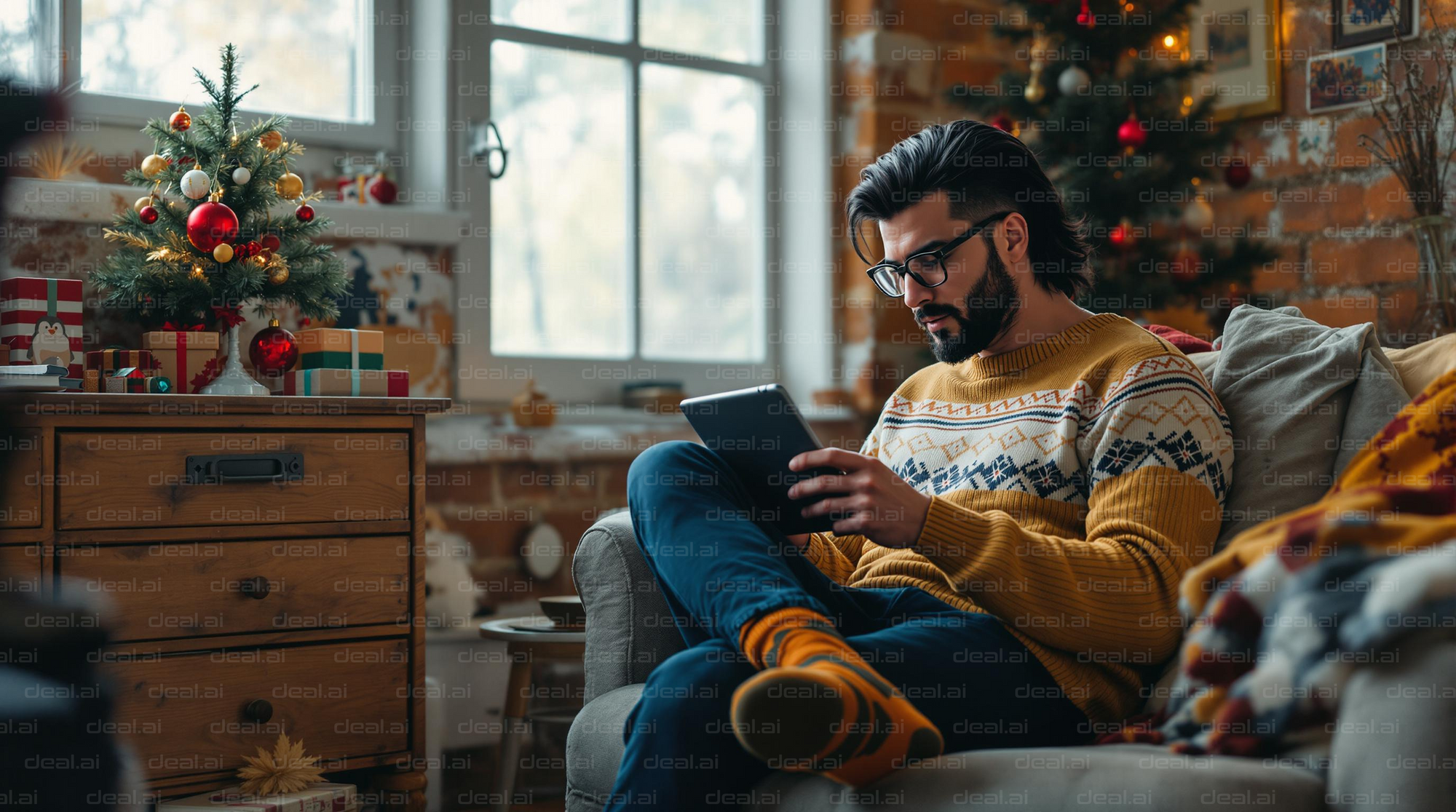 Cozy Holiday Reading Nook