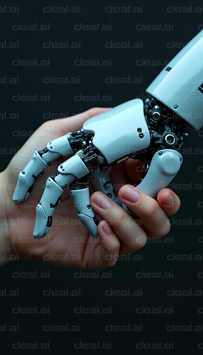 Human and Robot Hand Holding