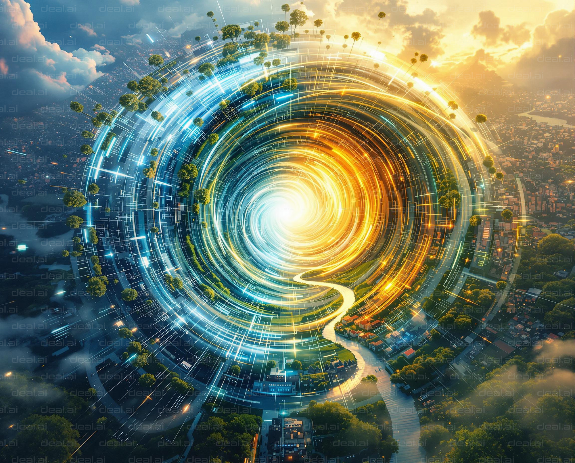 "Digital Nature Vortex"