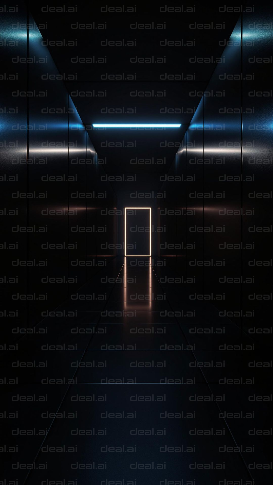 "Mysterious Illuminated Corridor"