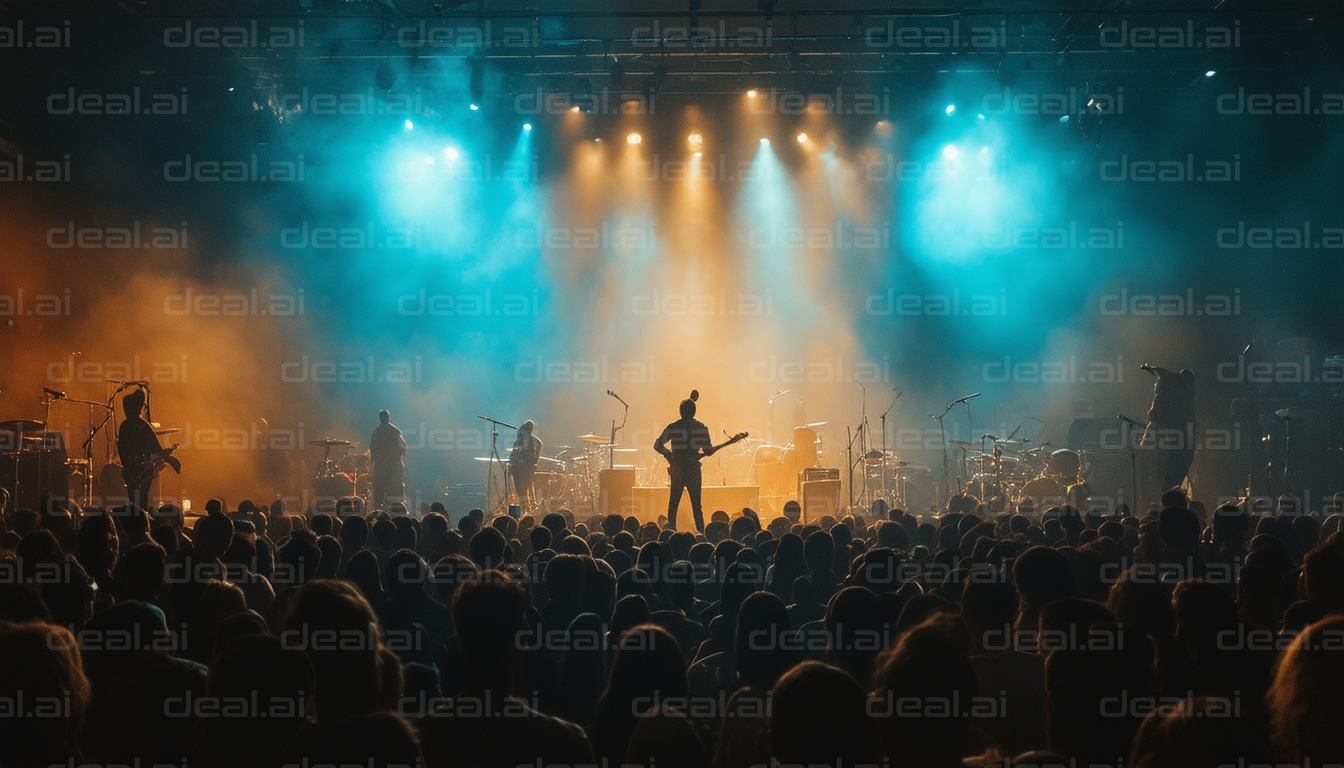 Live Concert with Vibrant Lighting Effects