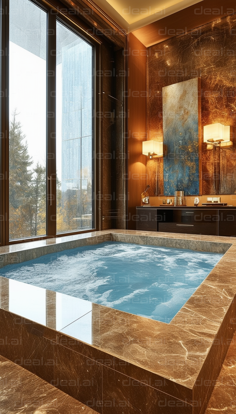 Luxurious Indoor Spa with Scenic View