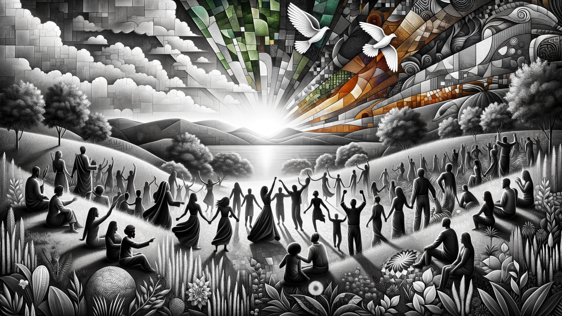 "Unity in Nature: A Sunrise Gathering"