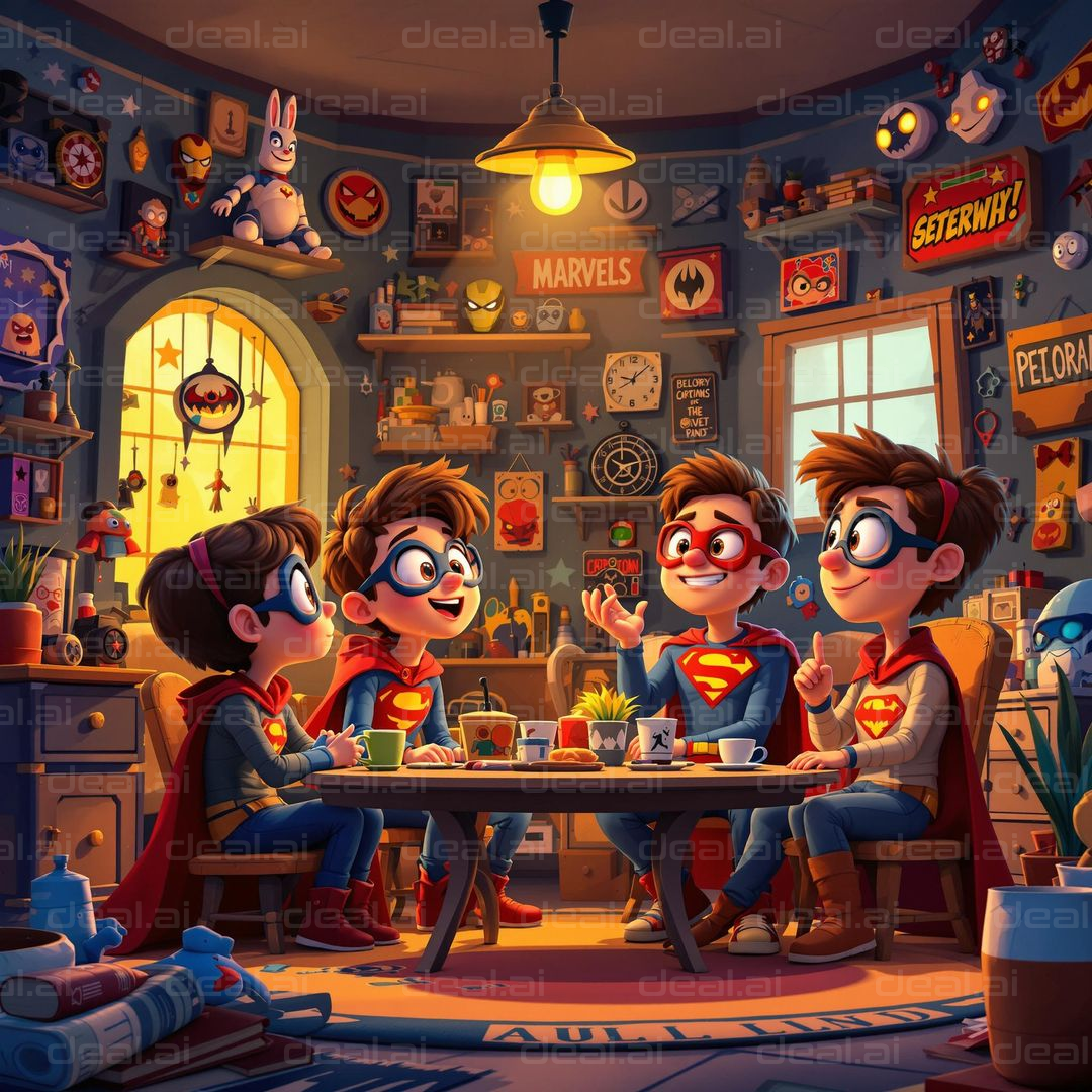 Superhero Clubhouse Gathering