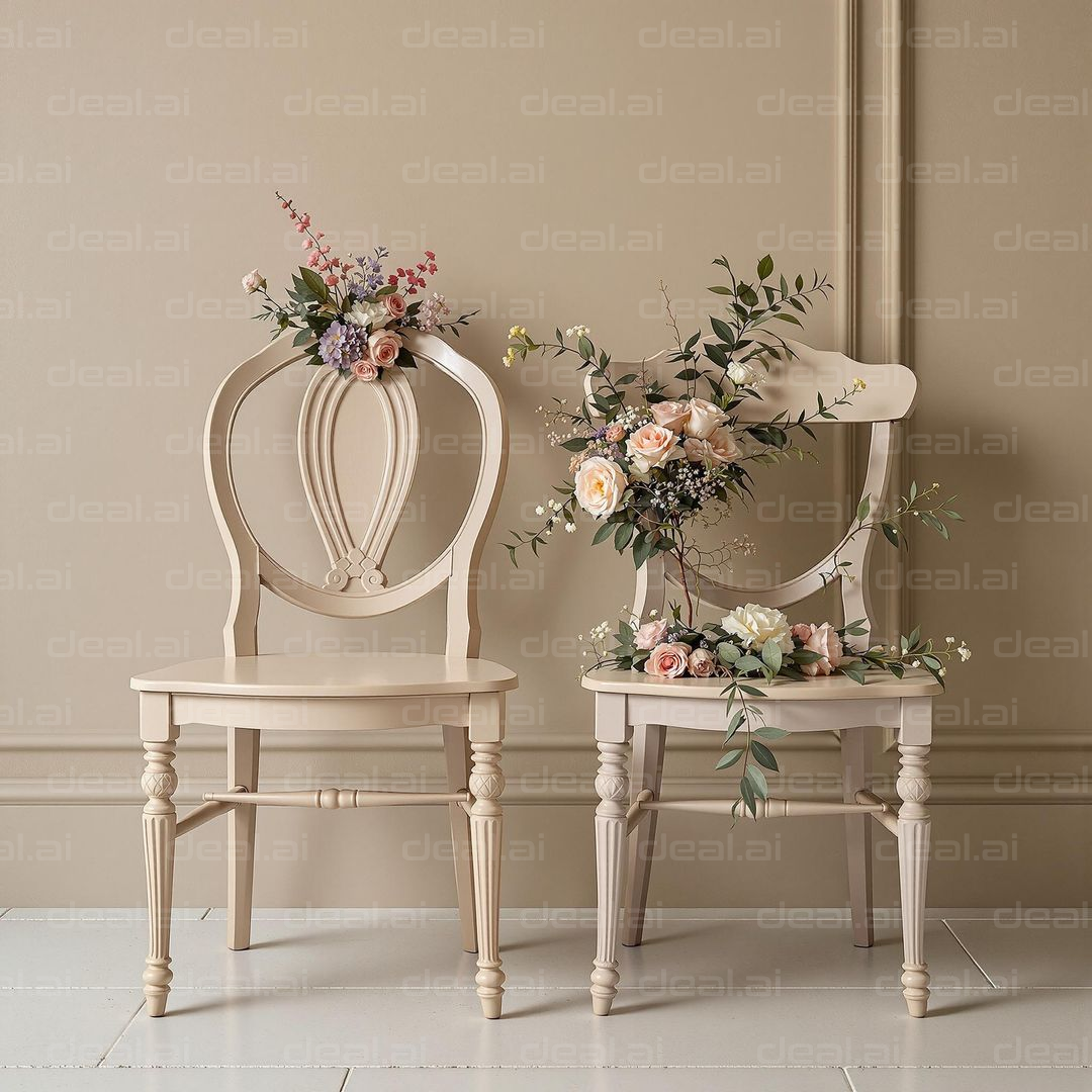 Floral Chairs in Elegant Setting