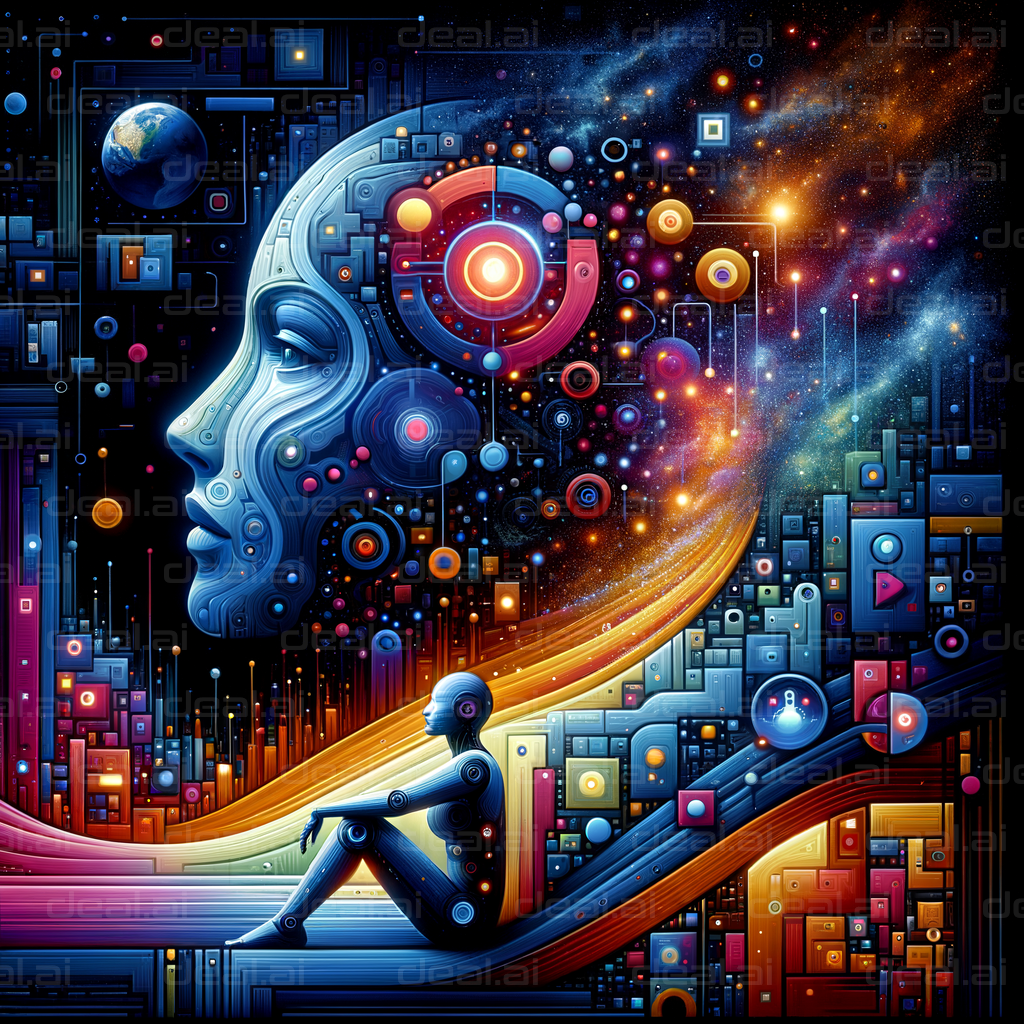 "Cosmic Contemplation in a Digital Mind"