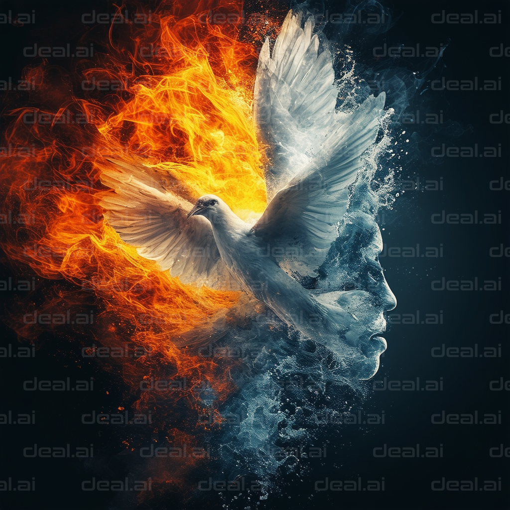 "Dove of Fire and Ice Transformation"