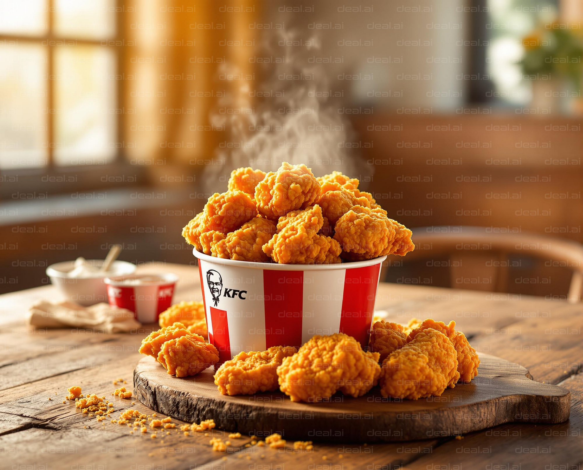 Steaming Hot KFC Chicken Delight