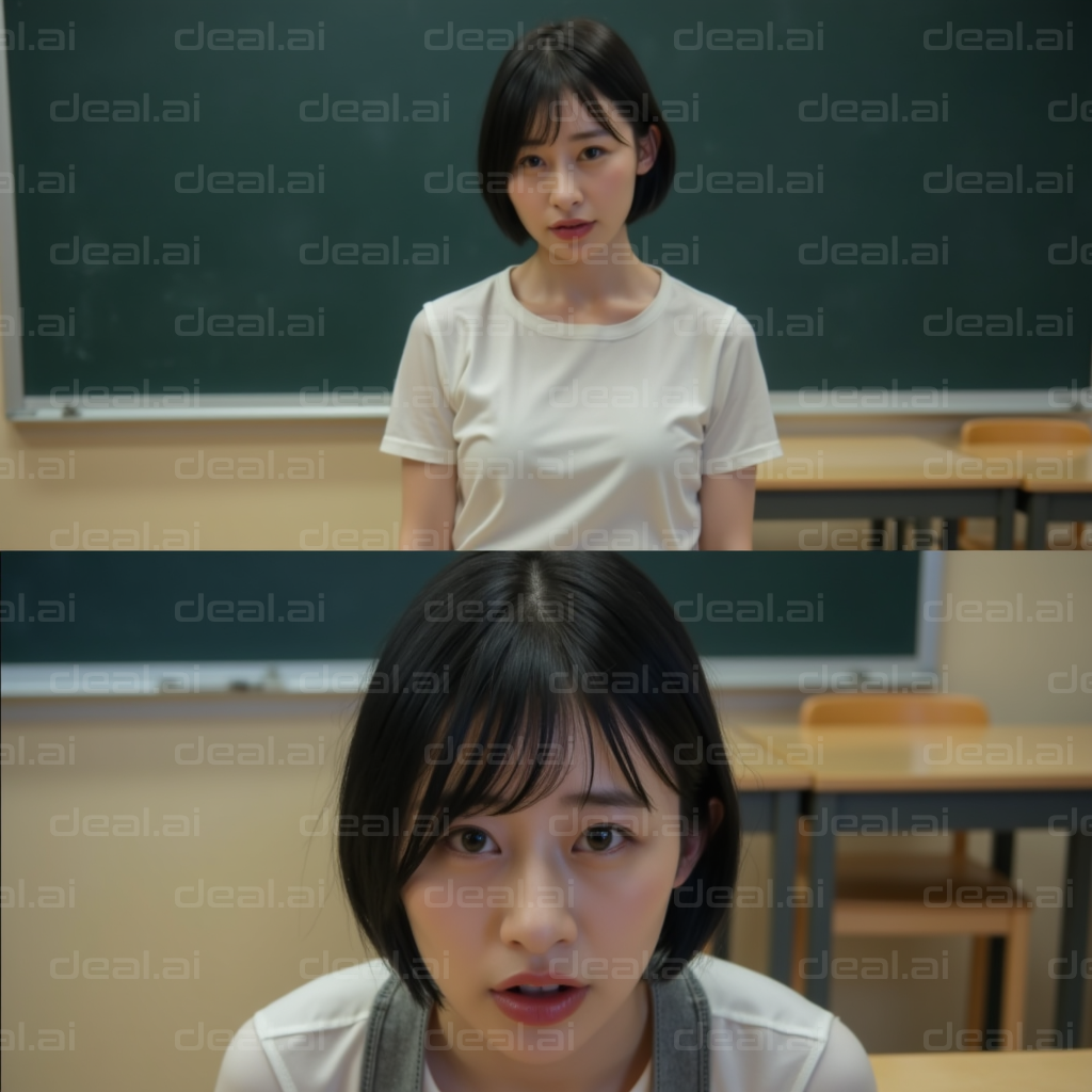 "Thoughtful Moment in Classroom"