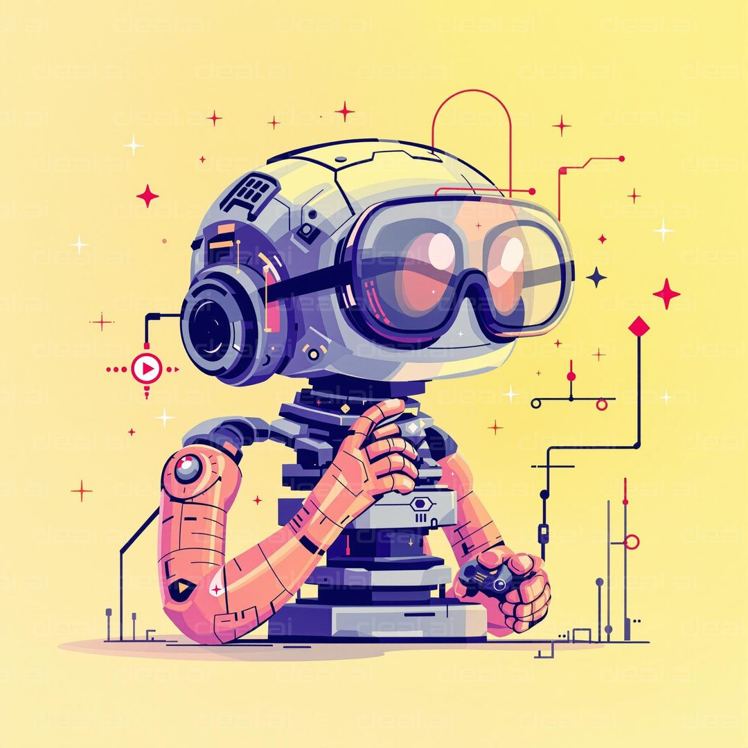 "Futuristic Robot Concept Art"