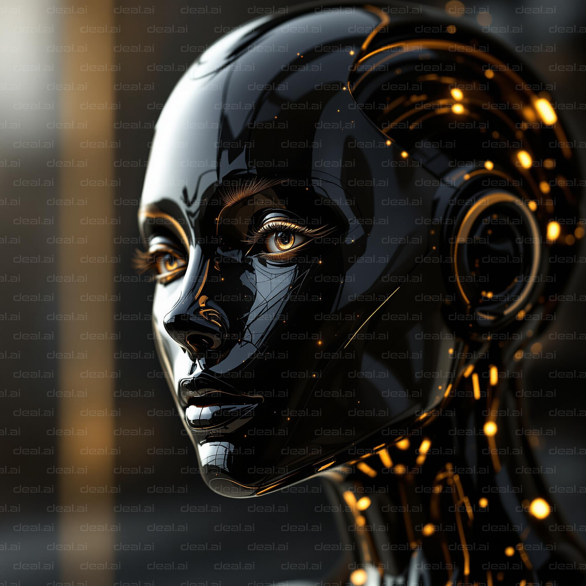 Futuristic AI Portrait