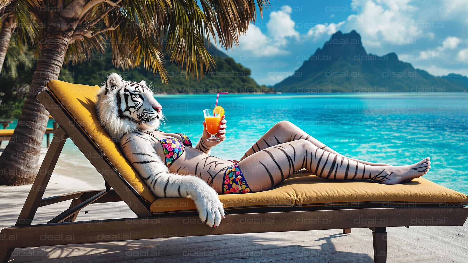 "Tiger's Tropical Getaway"