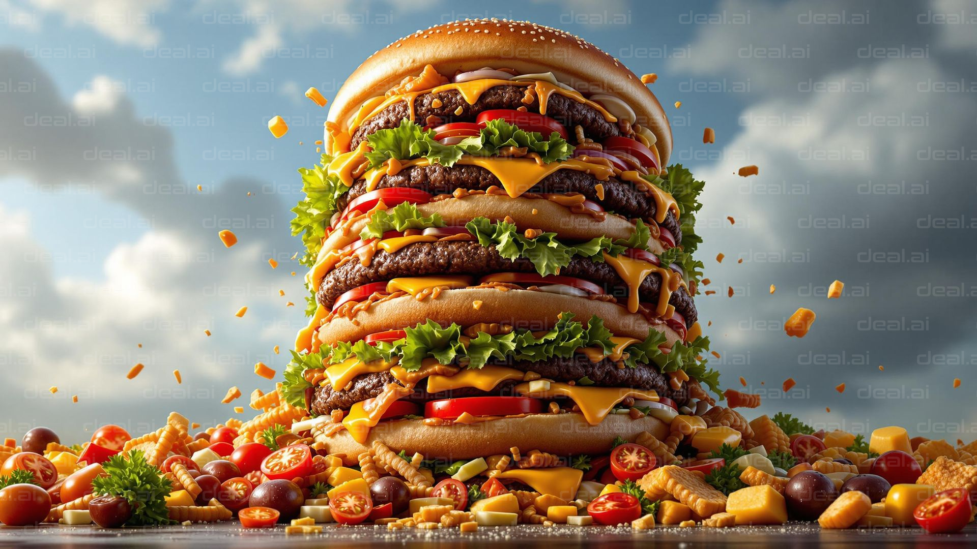 Epic Tower of Burgers