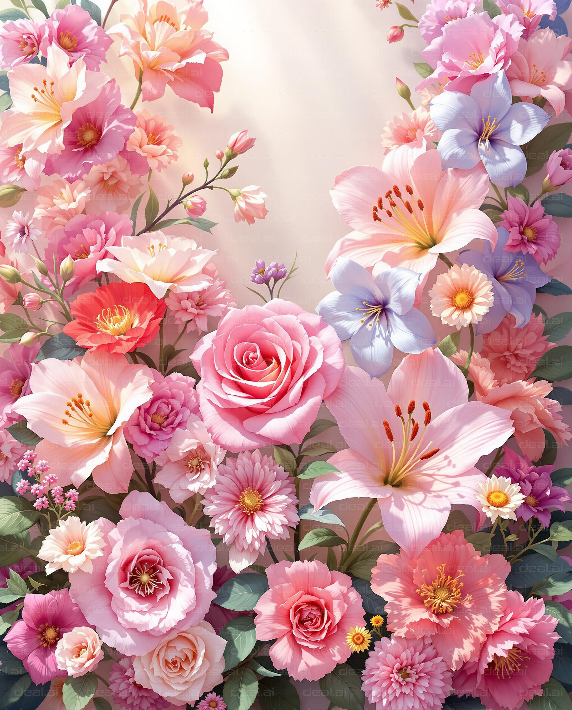 "Blooming Beauty in Pink and Pastel"