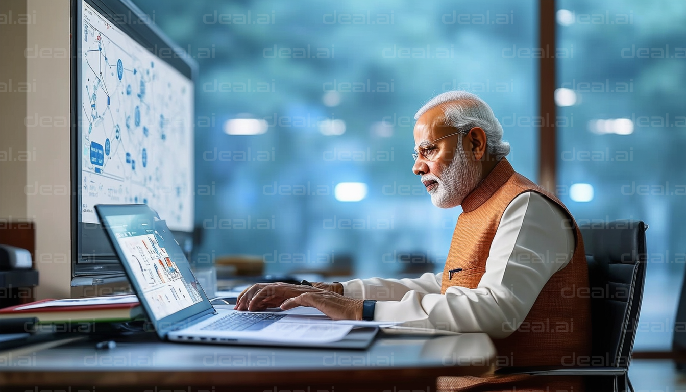 Focused Work at a Modern Workspace