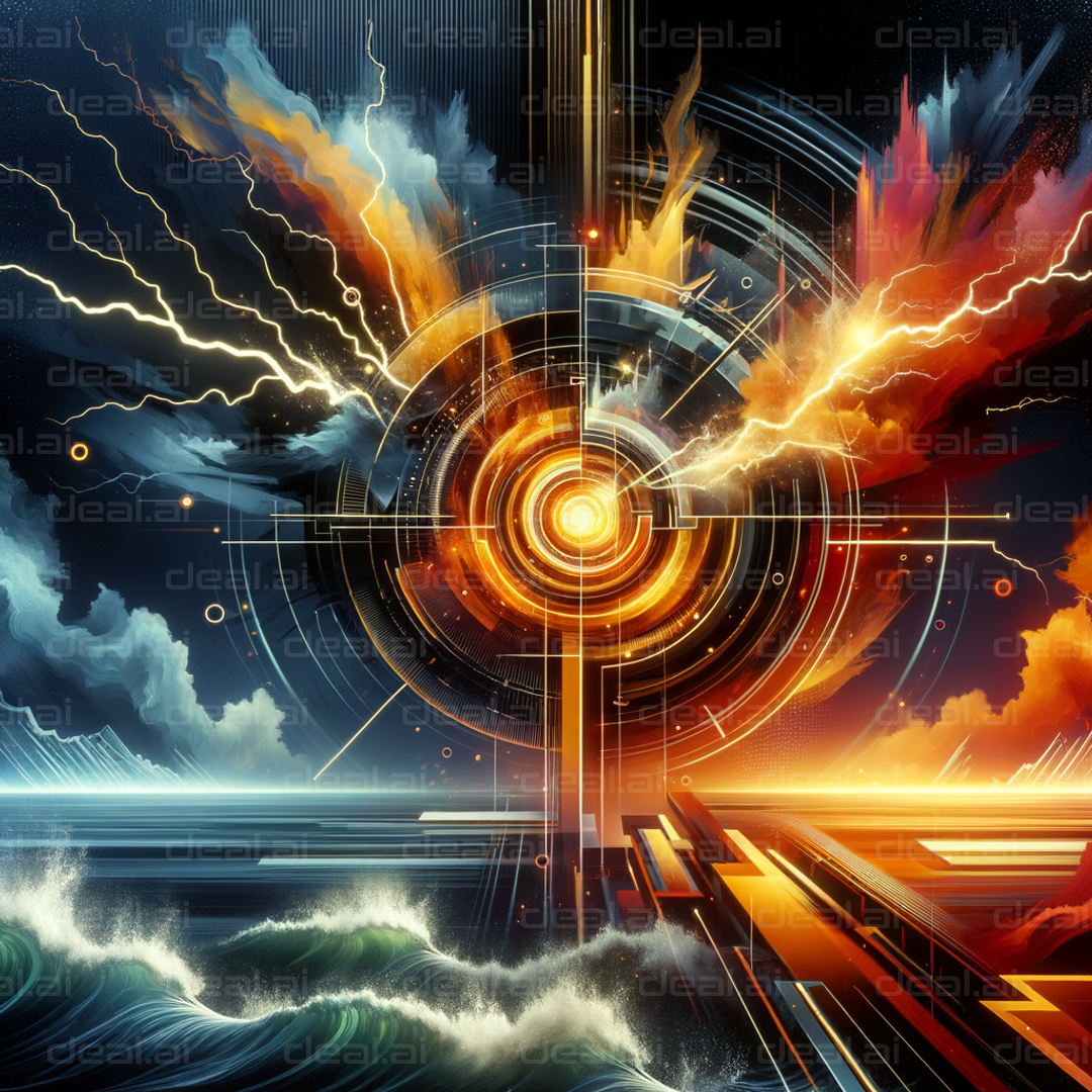 "Energetic Abstract Fusion"