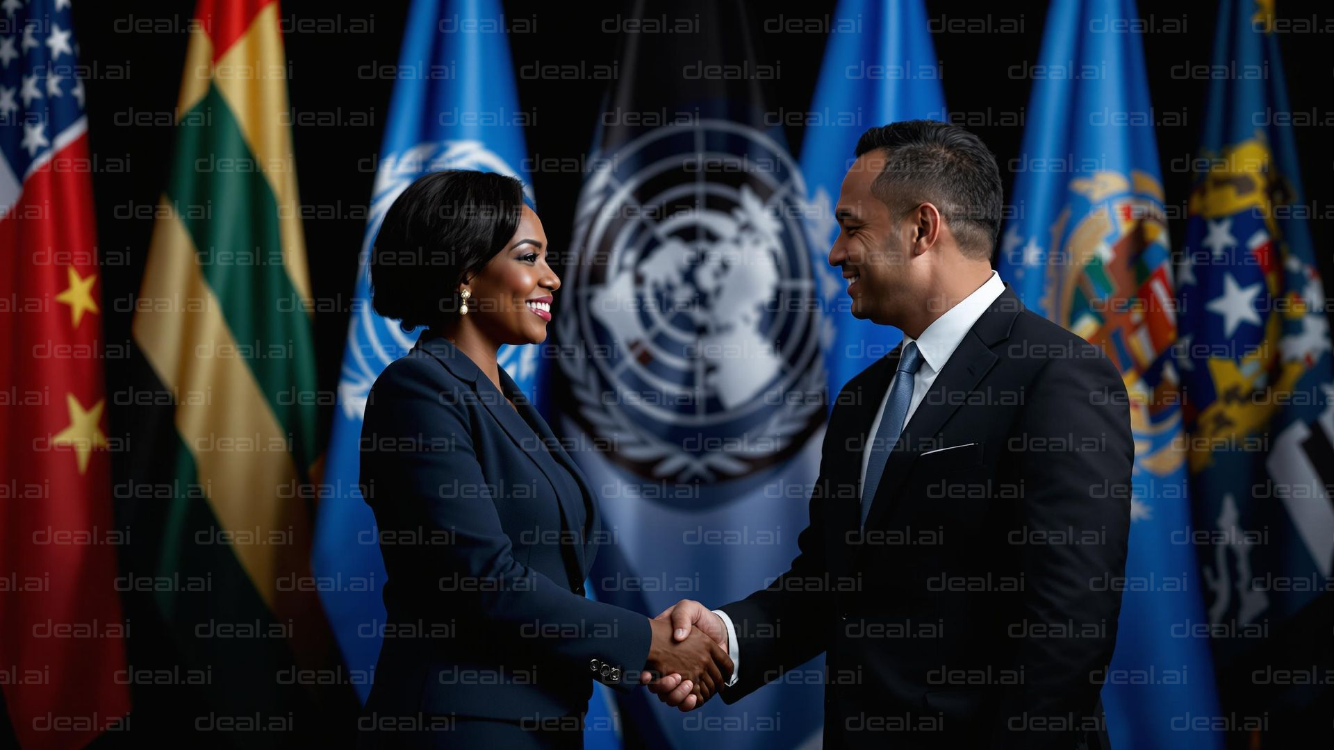 Global Leaders Shake Hands at Summit