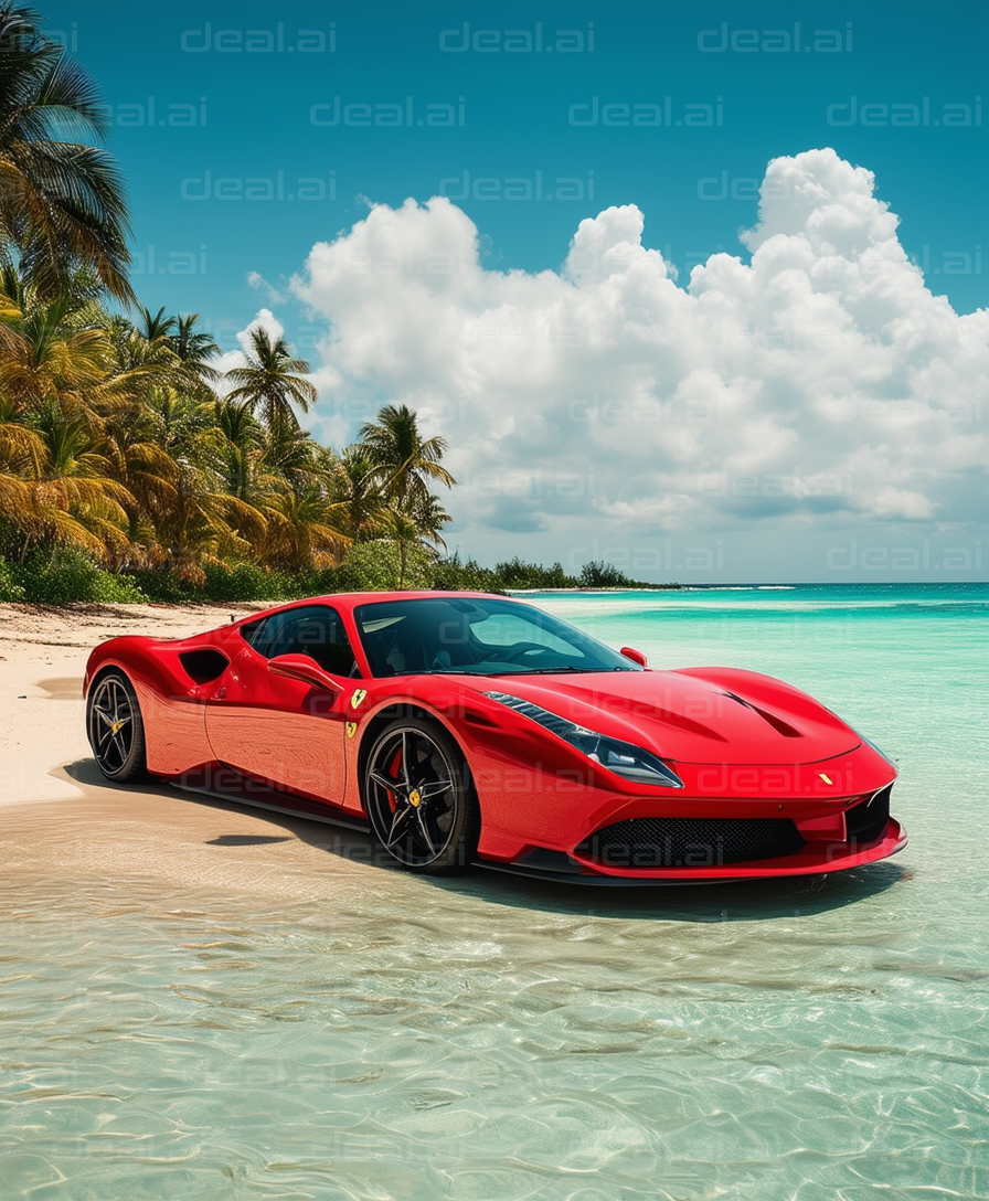 Luxury Car by the Seaside