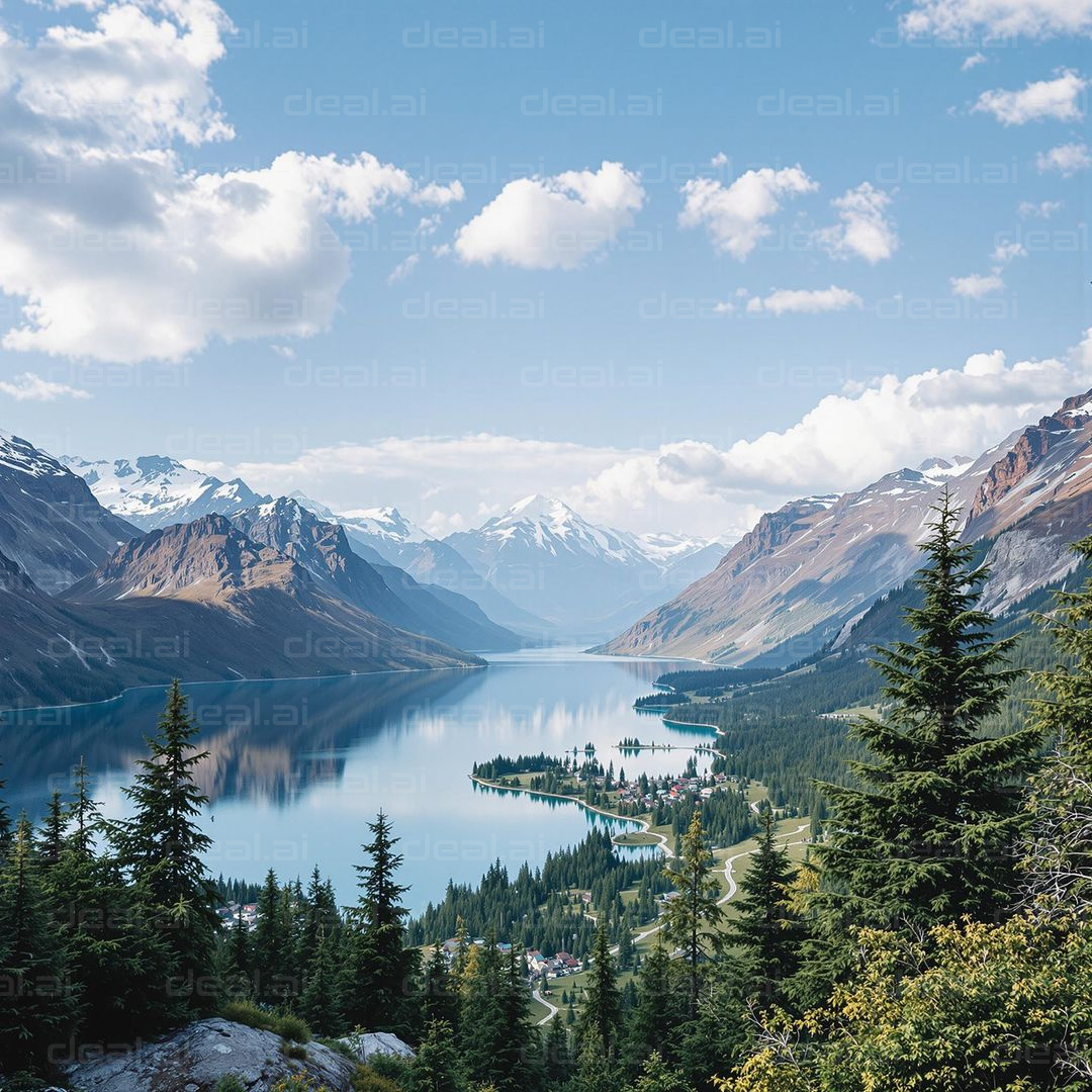 Mountain Lake Serenity