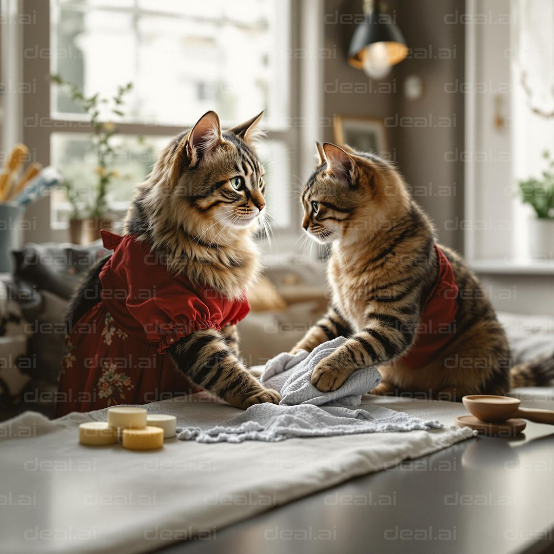 Cats in Dresses: Kitchen Fun
