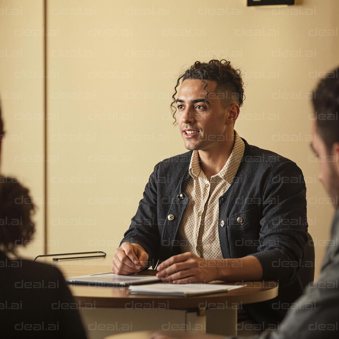 Team Meeting Discussion Scene