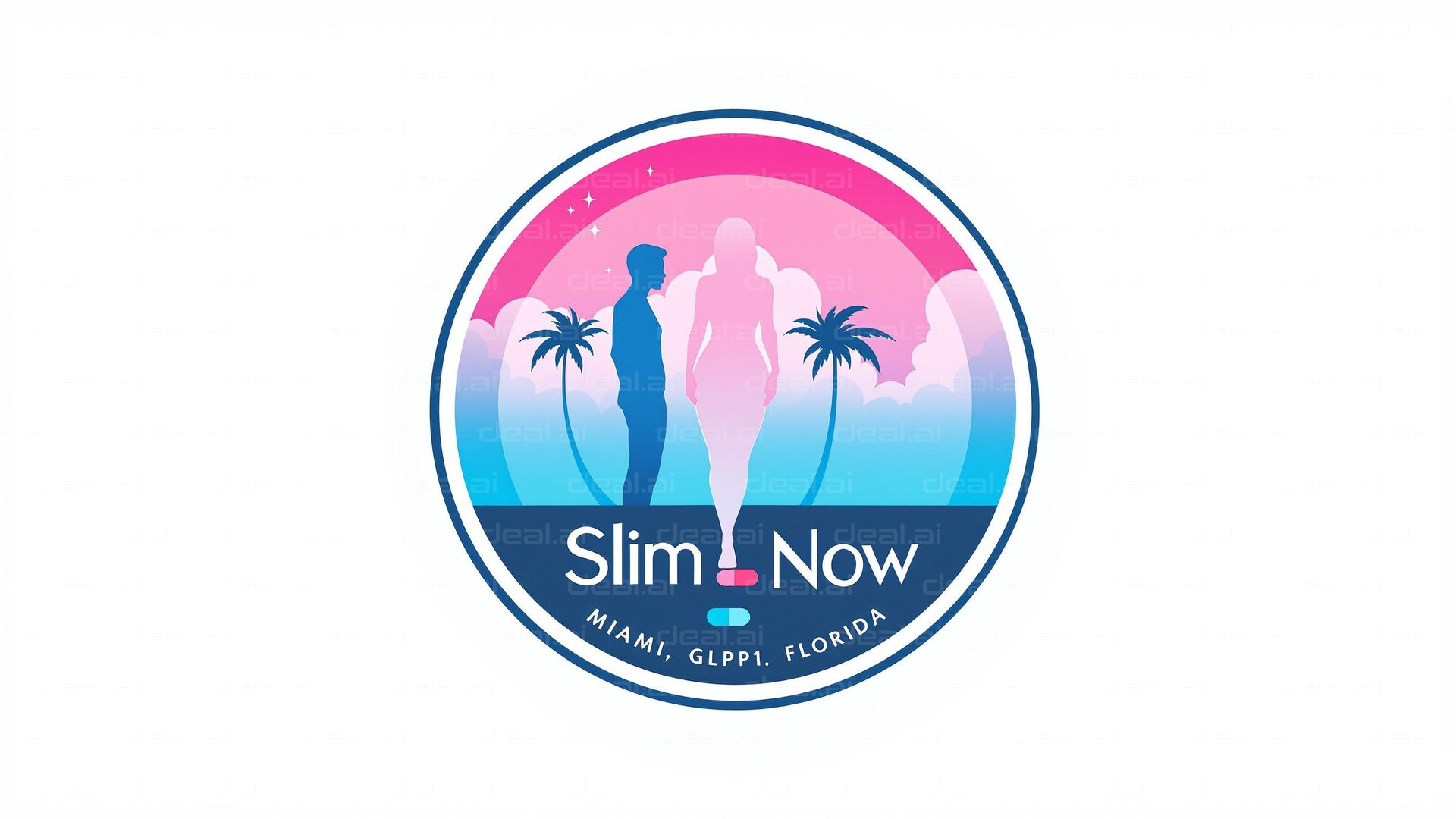 "Slim Now: Miami Logo Design"