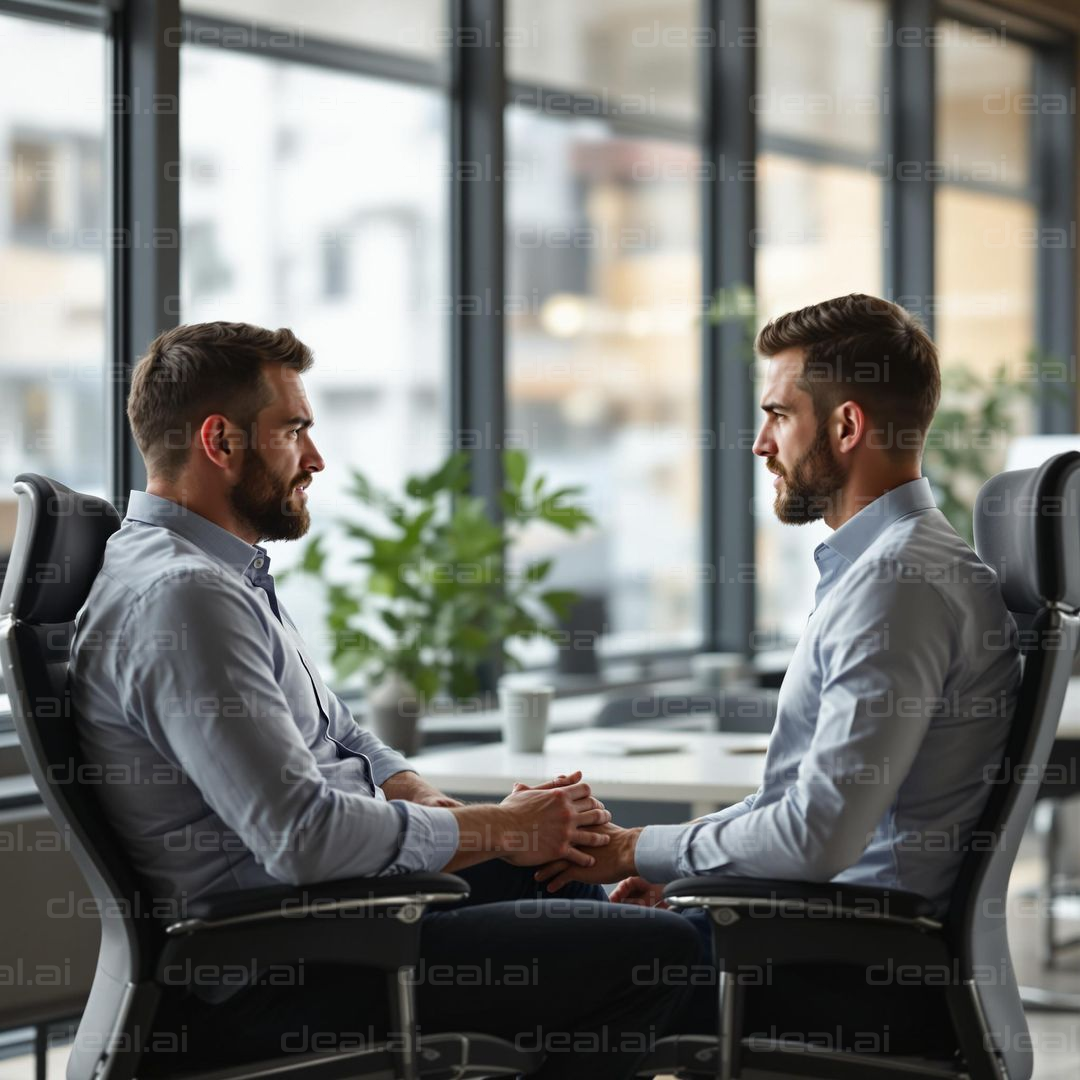 Office Reflection: A Mirror Image Moment