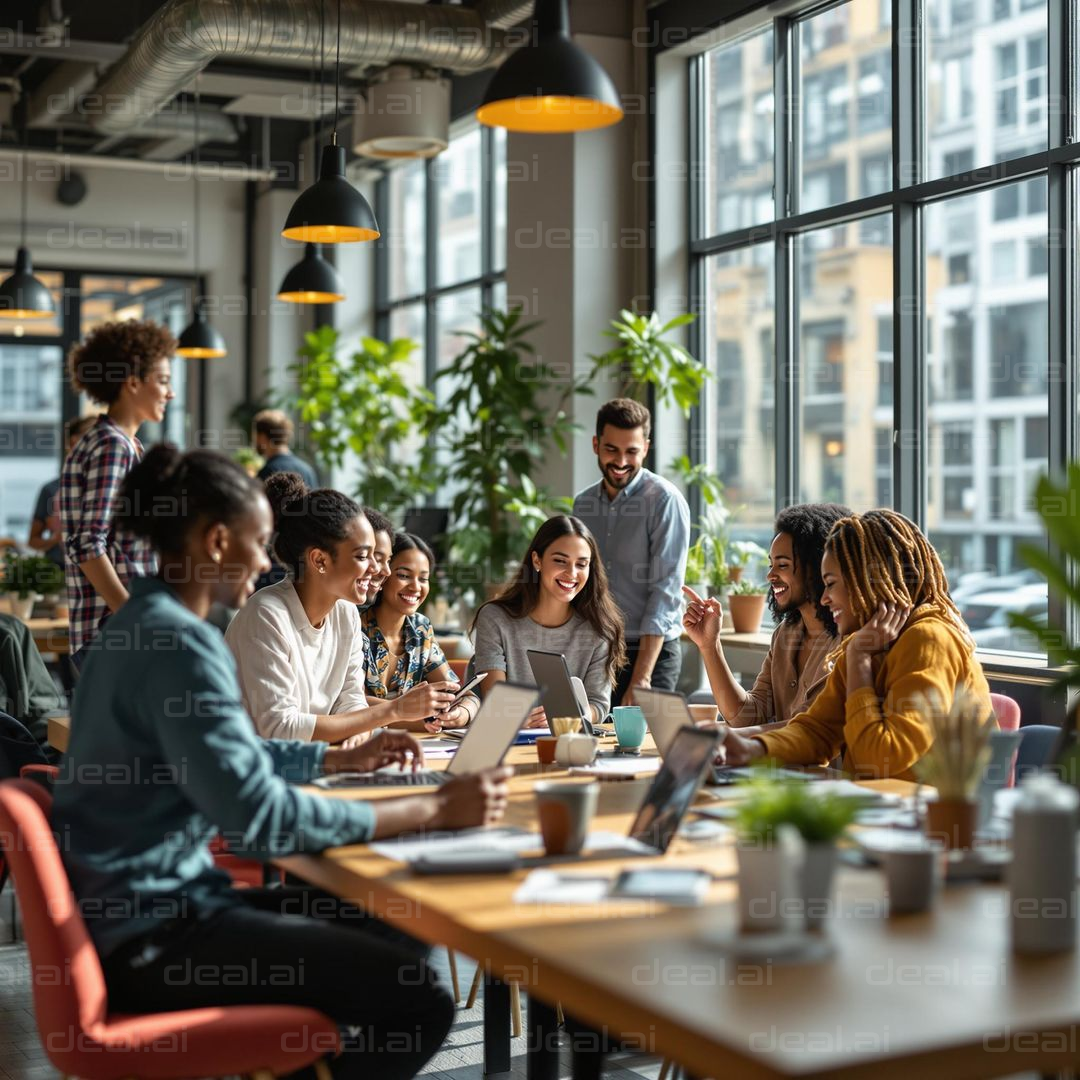 Team Collaboration in Modern Office
