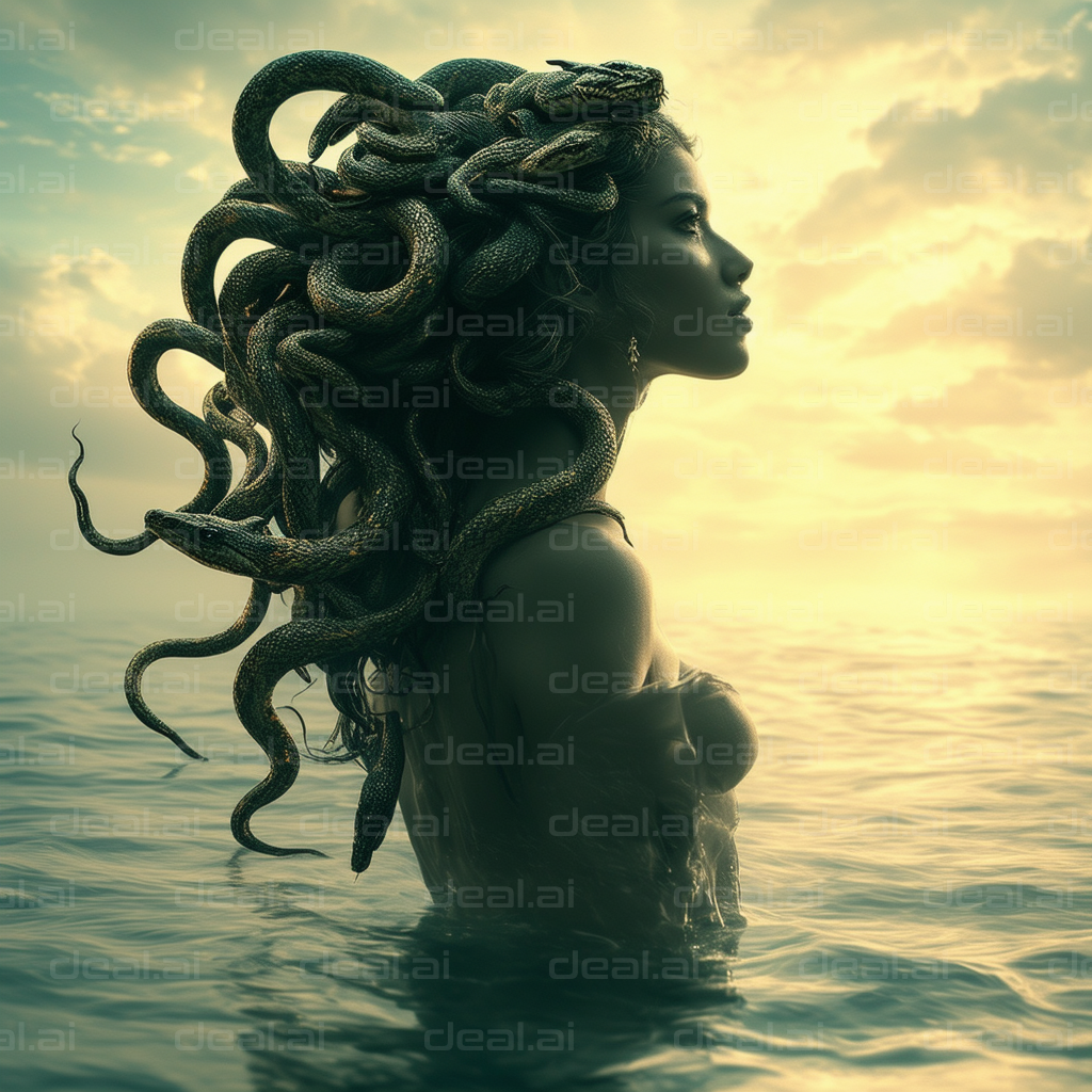 Medusa Emerges from the Sea