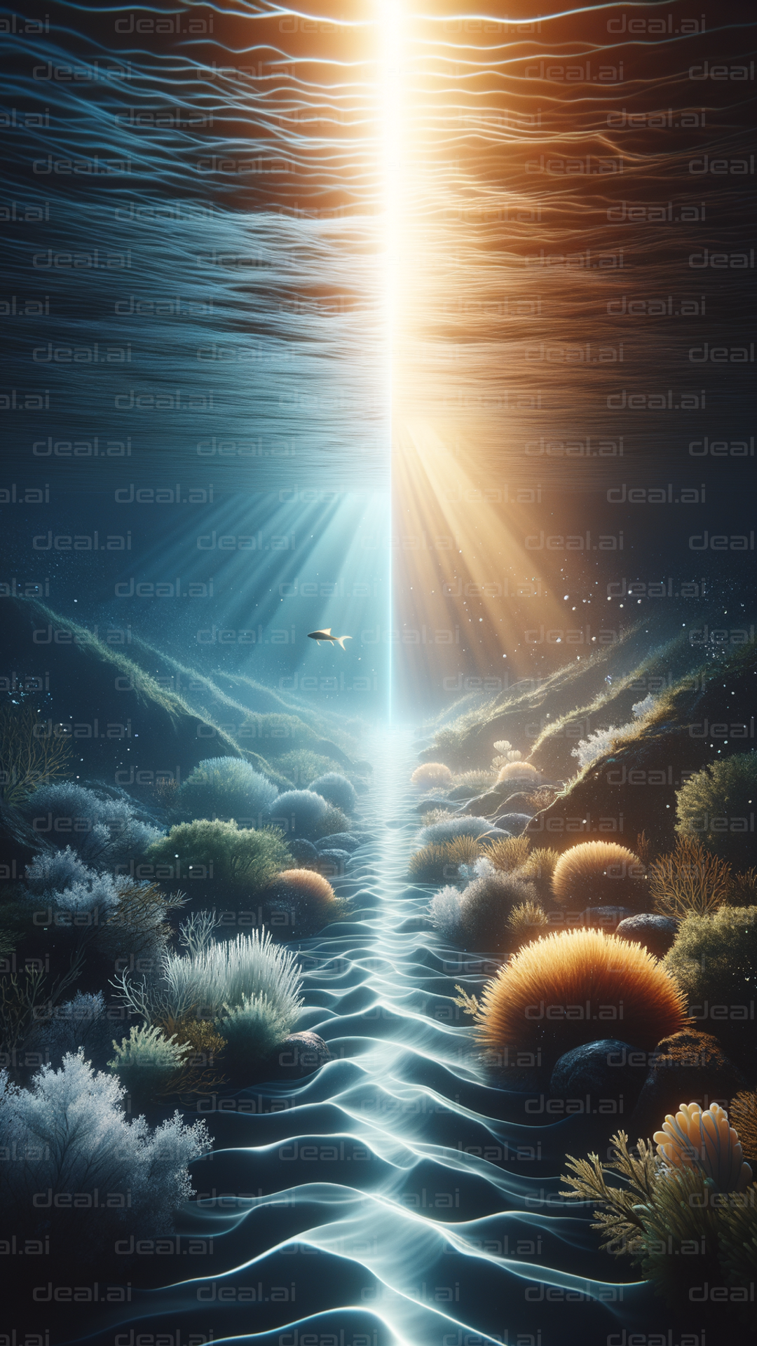 Underwater Light Beam – deal.ai Art Marketplace