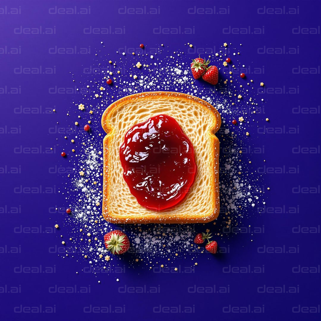 "Berry Jam Delight on Toast"