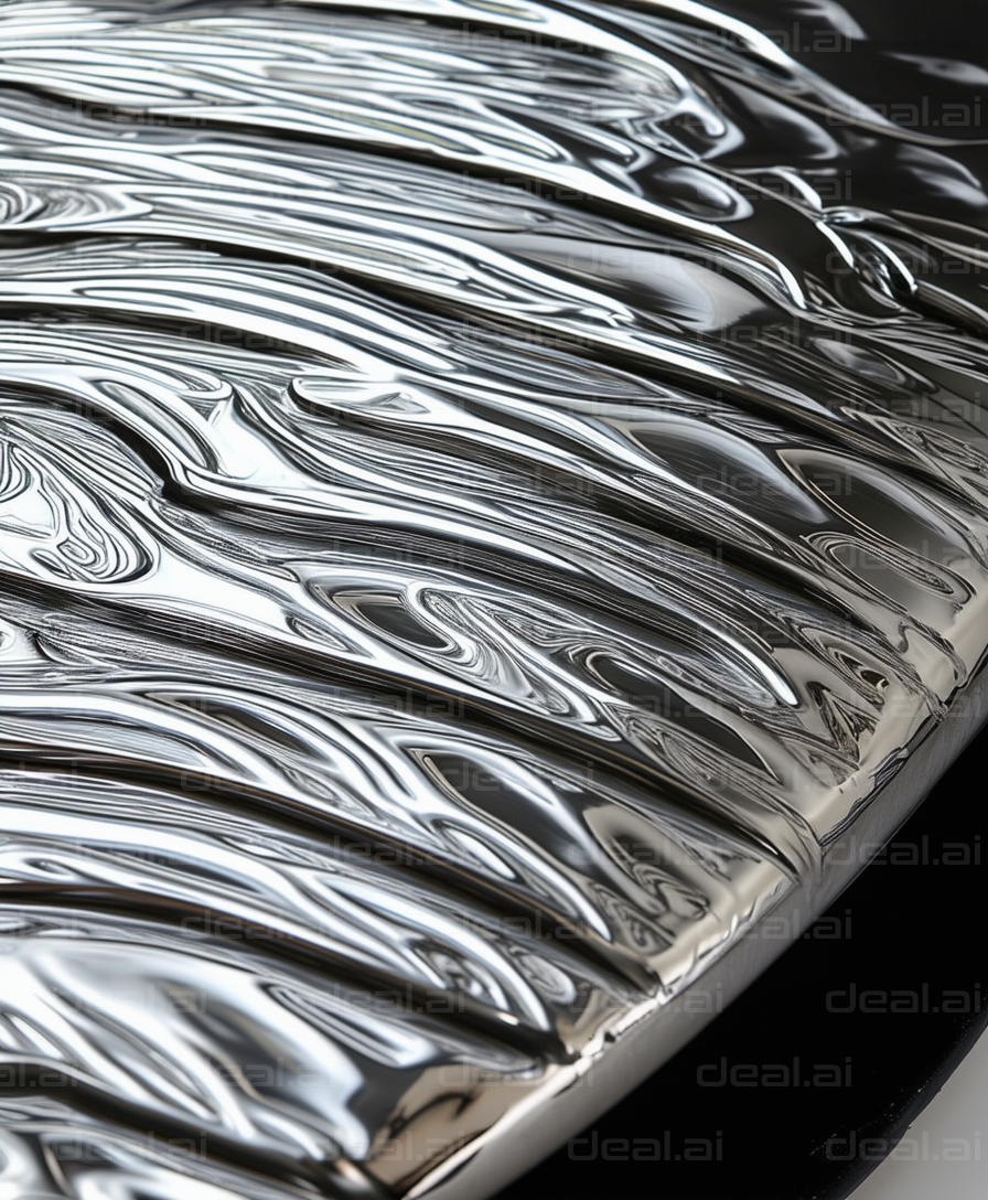 "Abstract Metallic Waves Pattern"