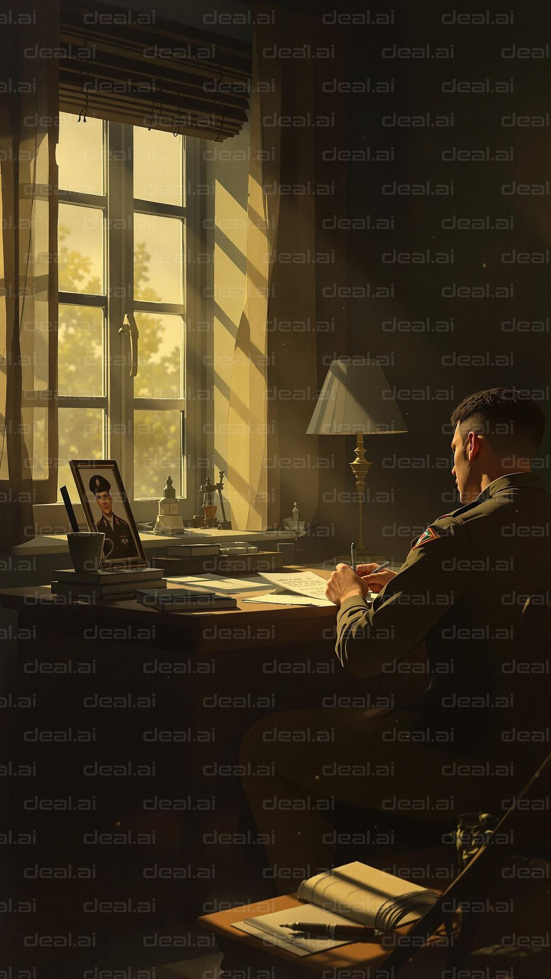 "Reflective Writing by the Window"