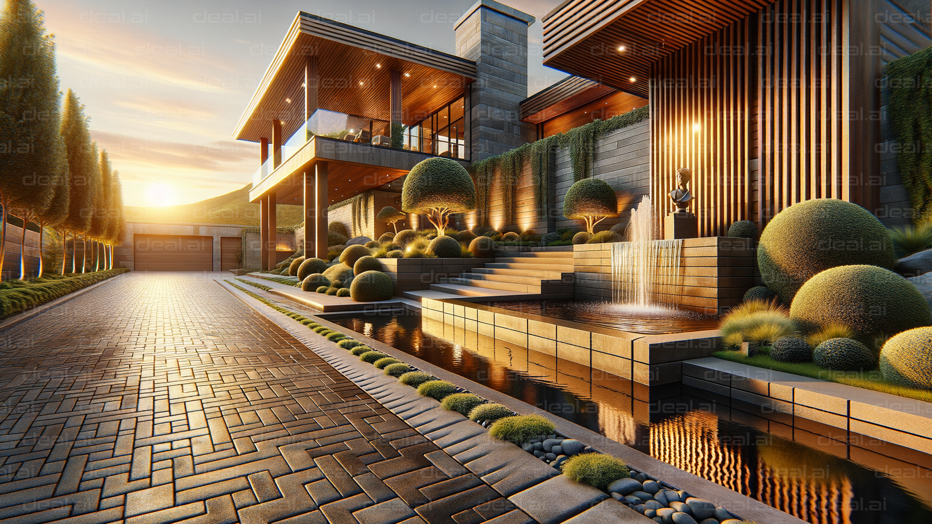 Modern Sunset Architecture