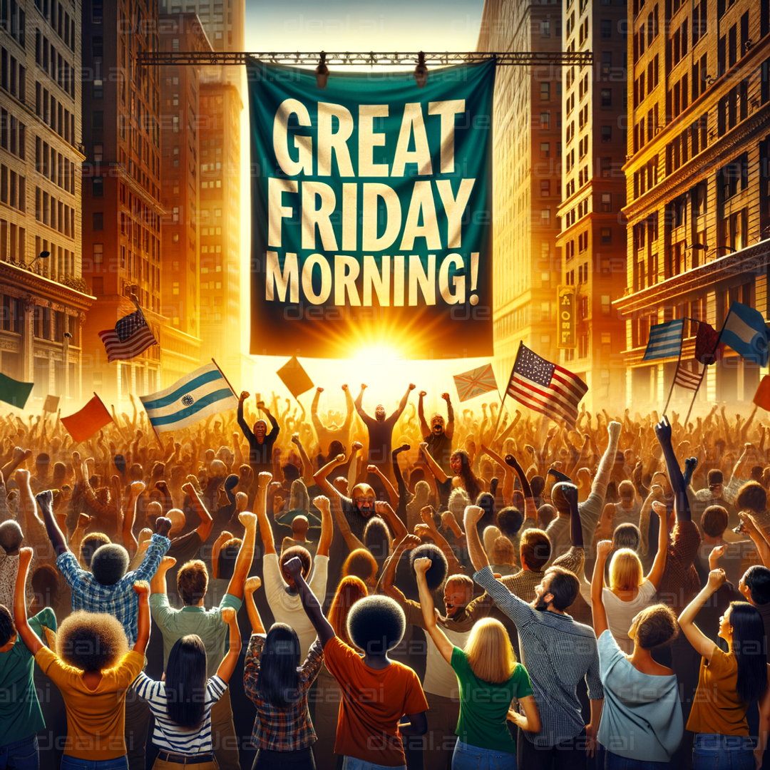 "Celebrating a Great Friday Morning!"
