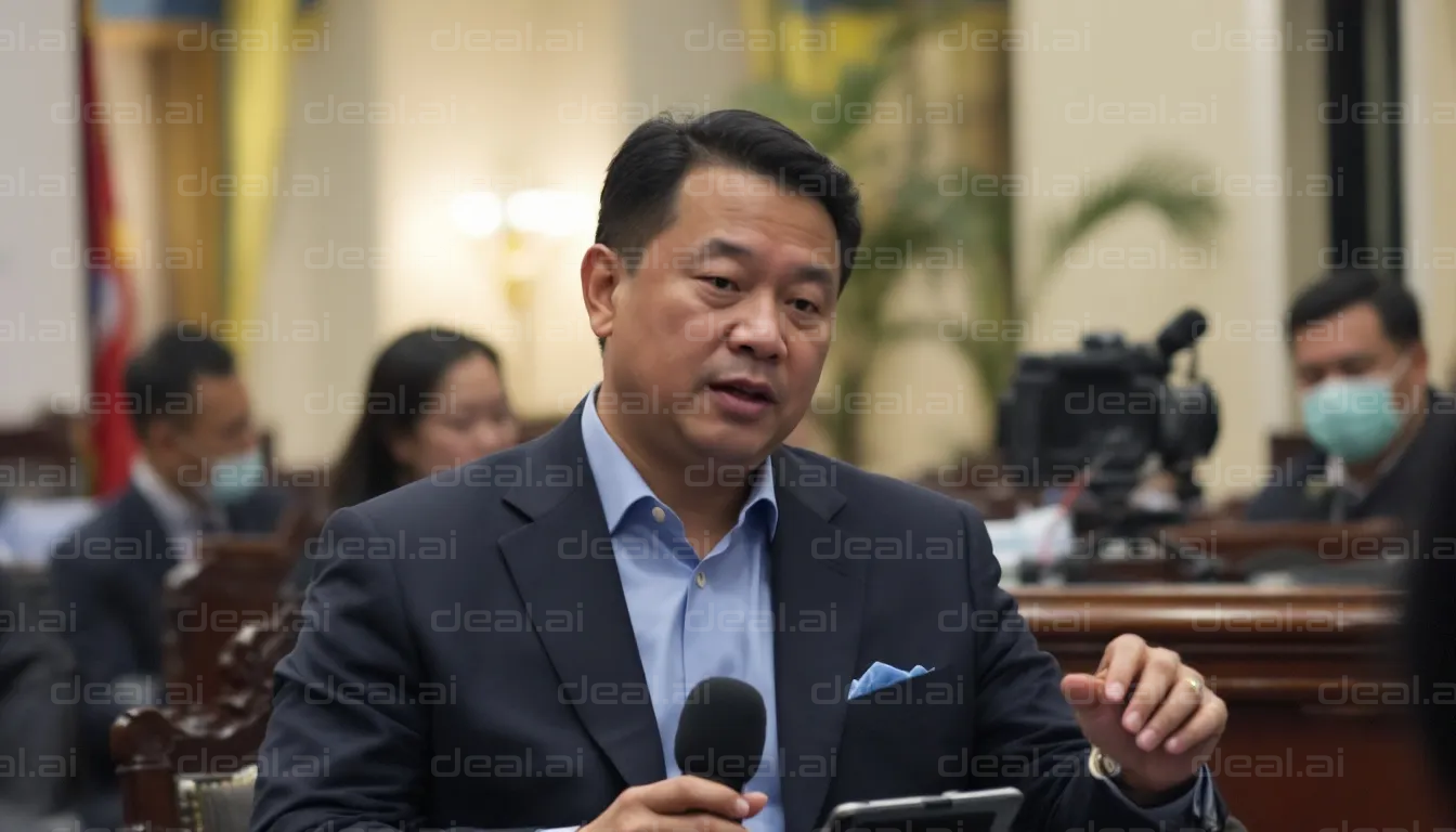 Man Speaking at a Conference Event