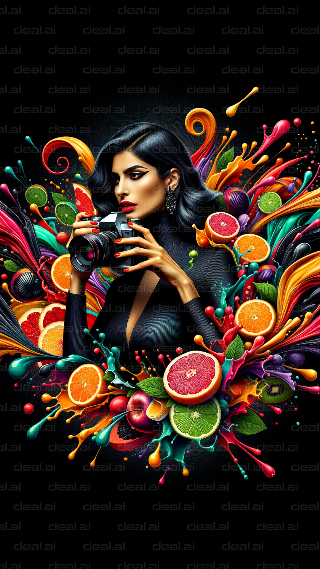 Photography and Fruit Explosion Art