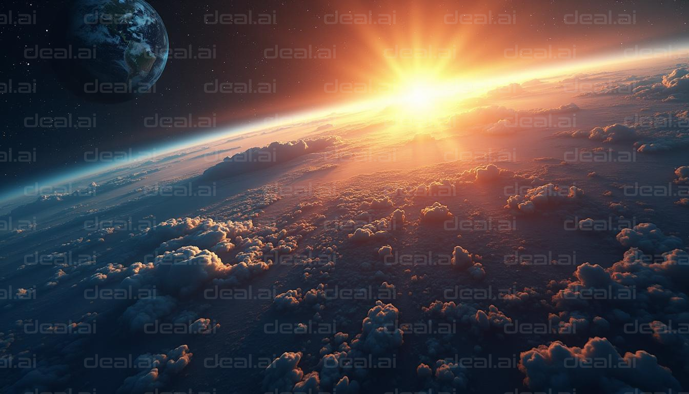 Sunrise Over Earth's Horizon