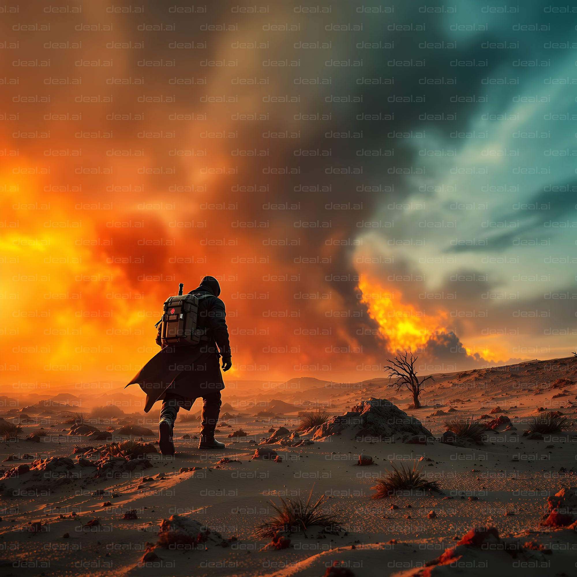 Voyager in a Fiery Horizon