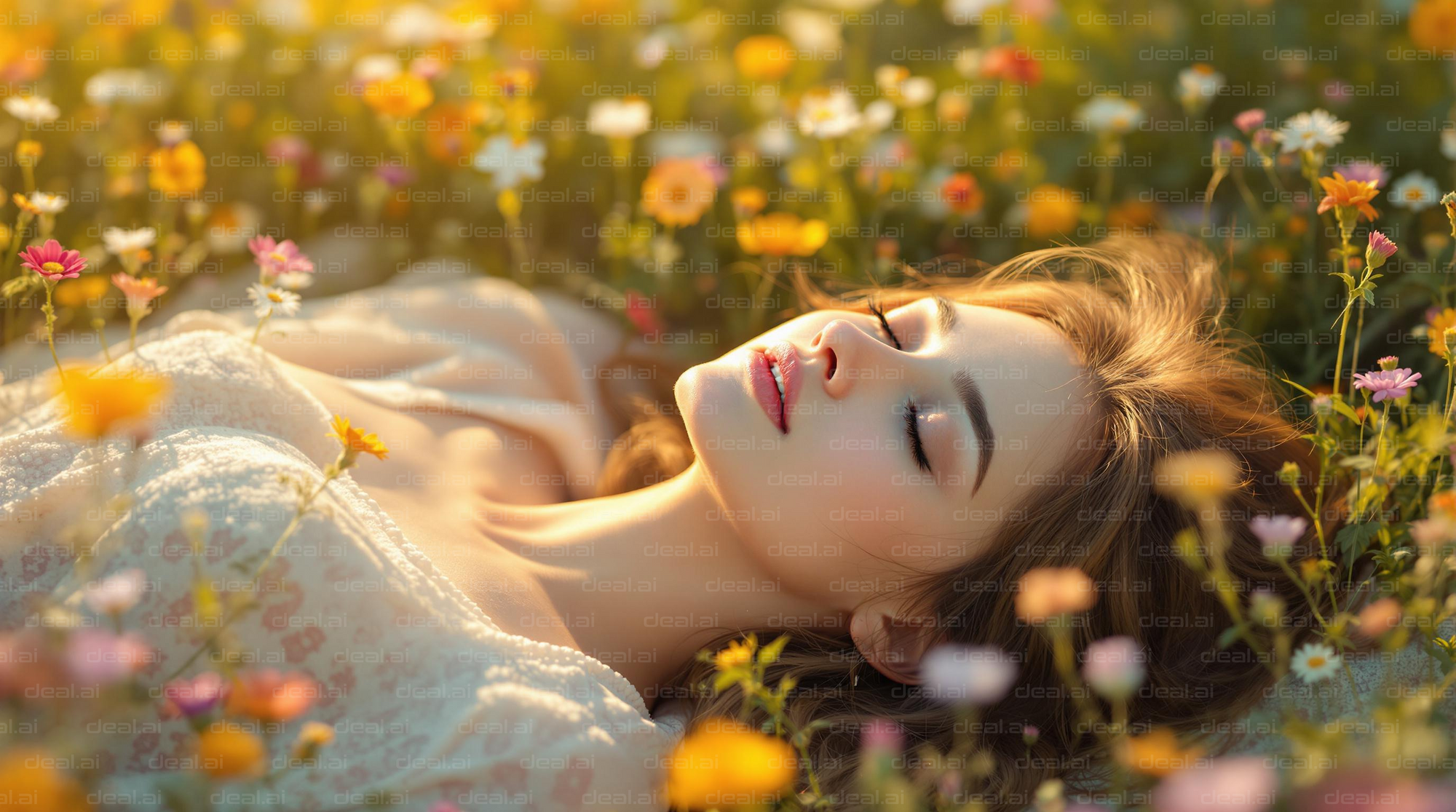 "Serene Meadow Dreaming"