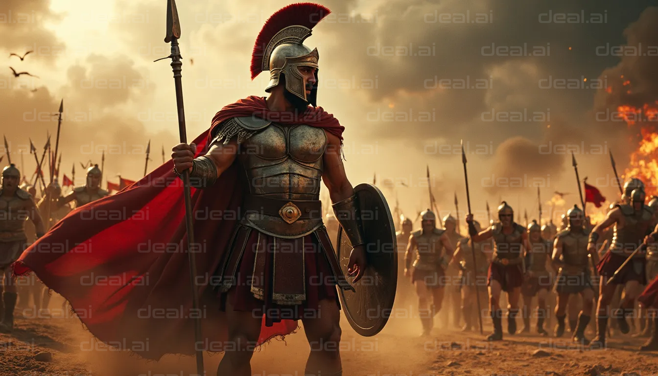 "Ancient Warriors March Into Battle"