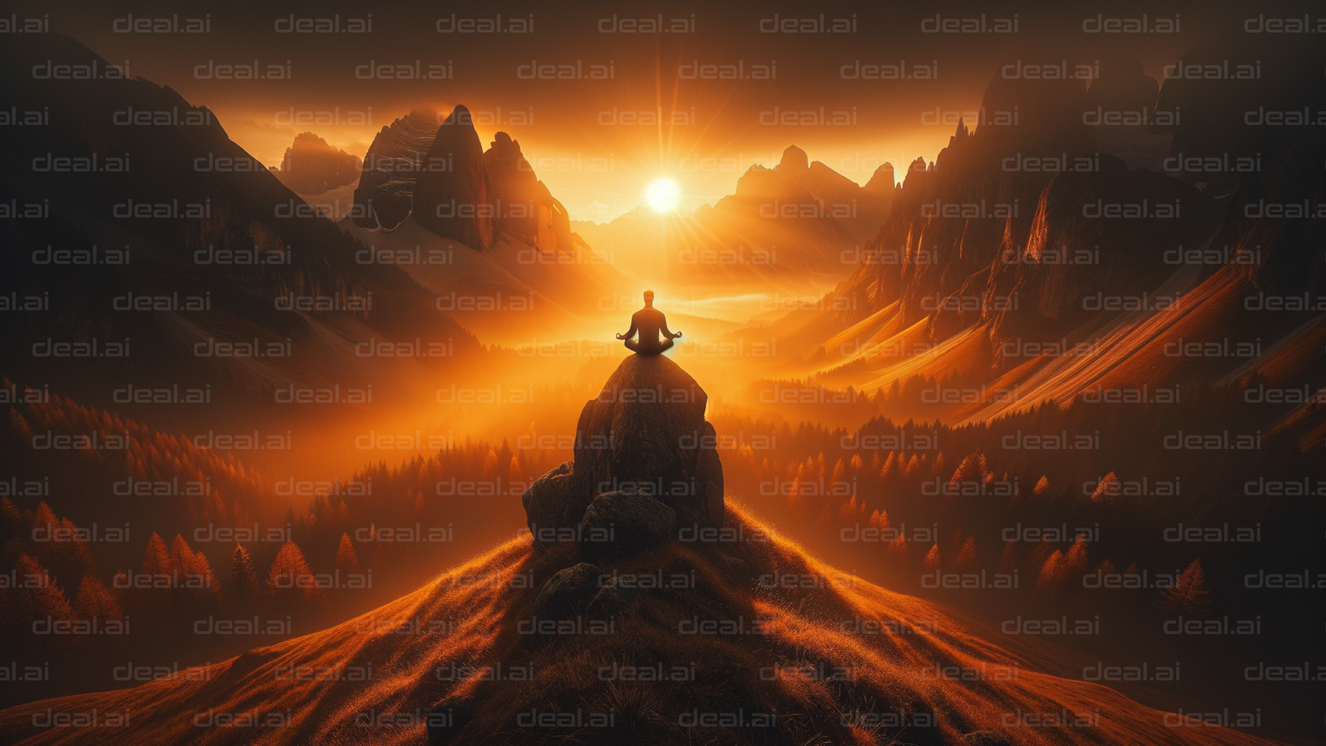 Sunset Serenity in the Mountains