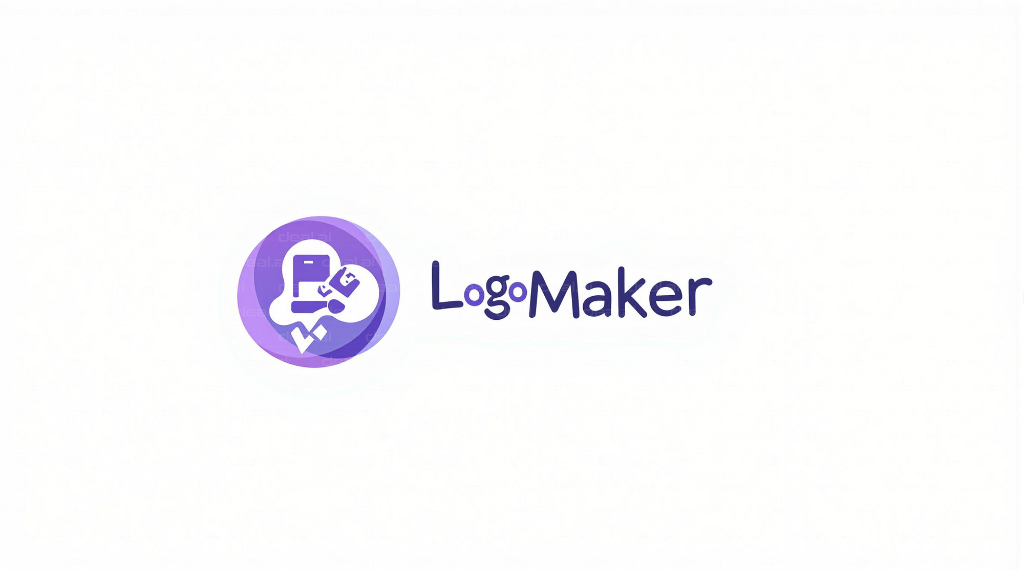 "Purple Logo Maker Icon"