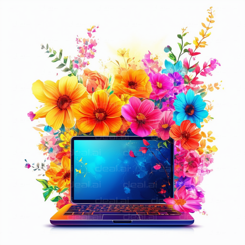 "Digital Bloom: Tech Meets Nature"